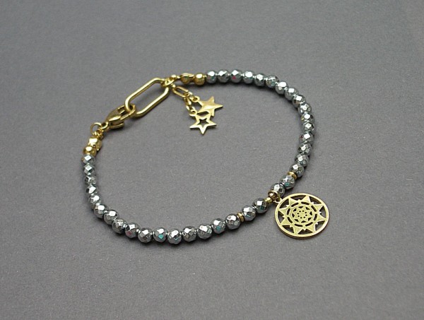 Alloys Collection /hematyt silver/ - bransoletka