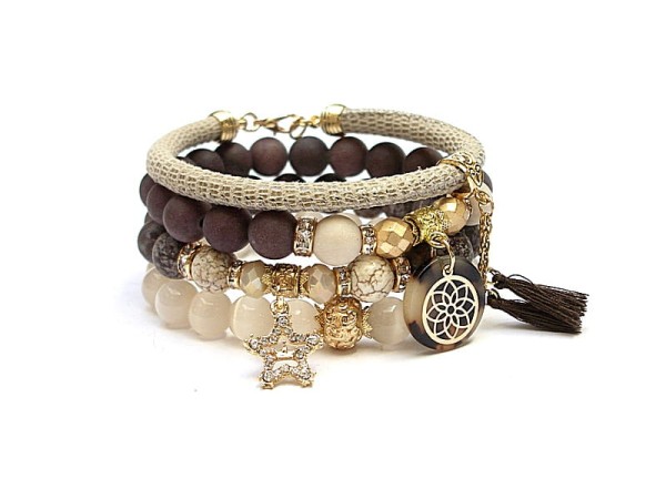 Brown and ivory /18 -10 -21/ set