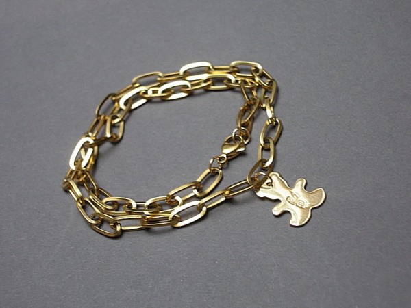 Chain Teddy Bear Swarovski - naszyjnik