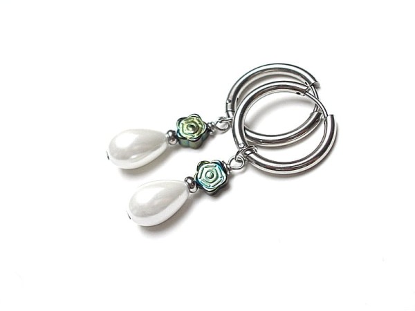 Pearls /white/ perły vol. 11 - kolczyki