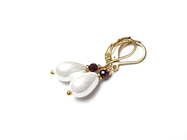 Pearls /white/ perły vol. 12 - kolczyki