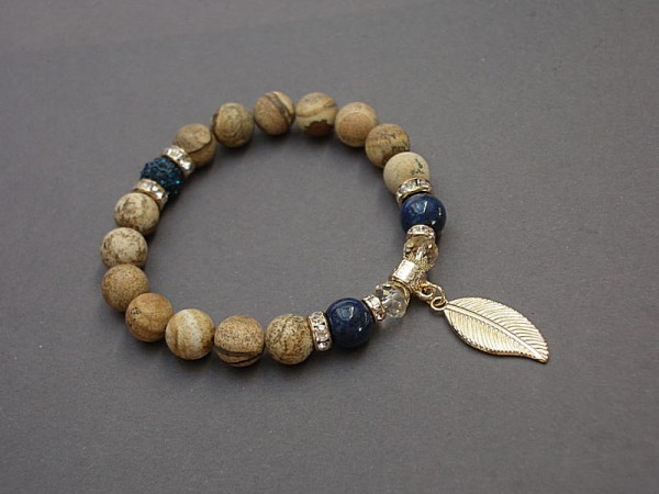 Sand and navy blue /20 -05 -22/ - bransoletka