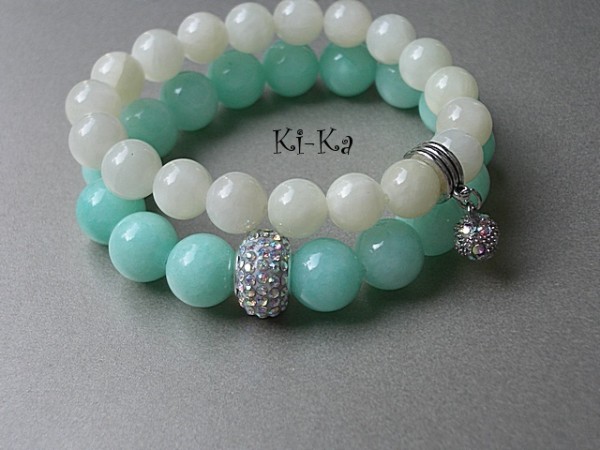 MINT AND LIGHT YELLOW - BRANSOLETKI