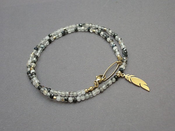 Kwarc z turmalinem /choker/ - Szlachetna kolekcja