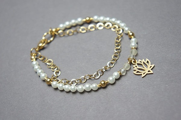 Pearls /white/ vol. 9 - bransoletka