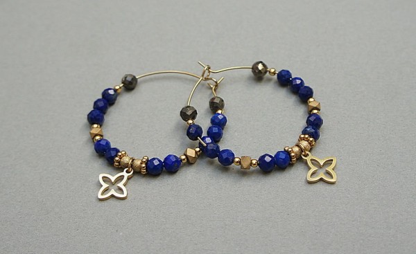 Alloys Collection Wianki (Lapis lazuli) - kolczyki