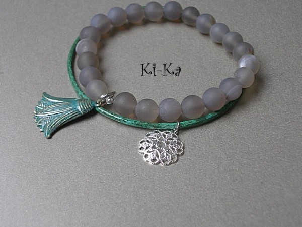 MINT AND GREY 3 - BRANSOLETKI