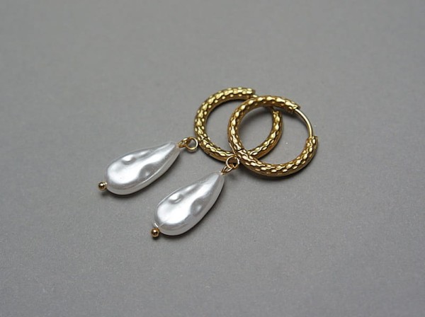 Pearls /white/ perły vol. 17 - kolczyki