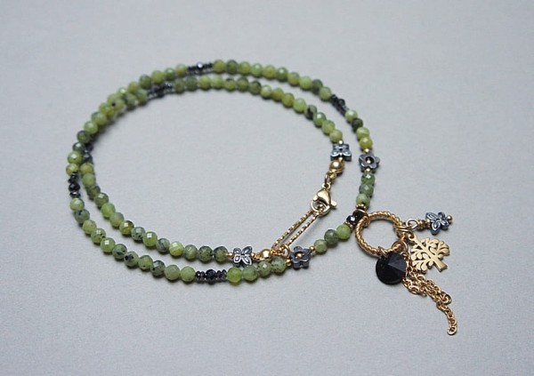 Nefryt /choker/ naszyjnik - Szlachetna kolekcja