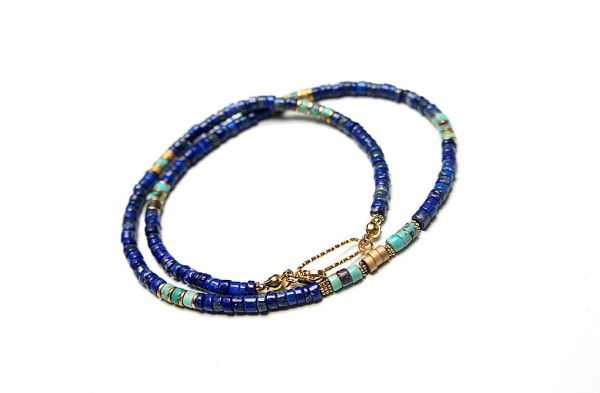 Lapis lazuli vol. 15 choker - Szlachetna kolekcja