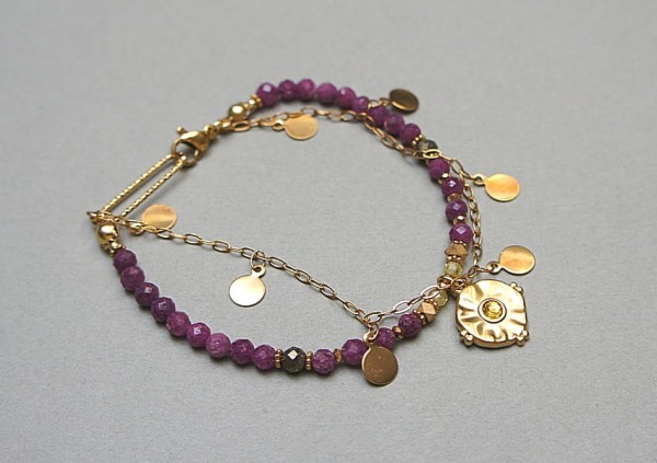 Rubiny vol. 11 - bransoletka - Szlachetna kolekcja