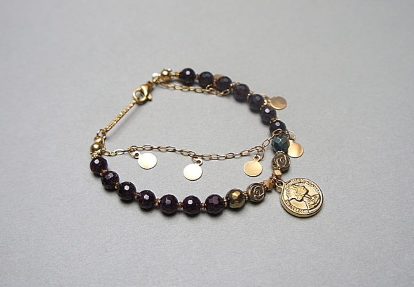 Granaty vol. 18 - bransoletka /Szlachetna kolekcja/