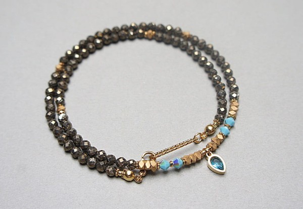 Piryt vol. 2 /choker/ naszyjnik - Szlachetna kolekcja