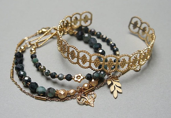 Zestaw bransoletek Szmaragdy vol. 3 - Szlachetna kolekcja