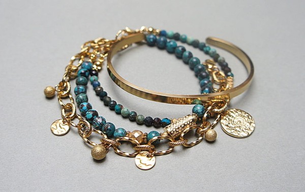 Zestaw bransoletek Turkus vol. 3 - Szlachetna kolekcja