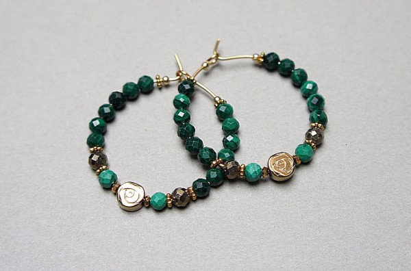 Alloys Collection Wianki (Malachit) vol. 2 - kolczyki