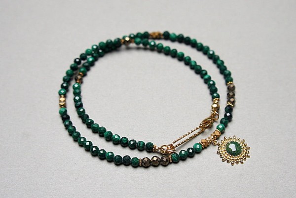 Malachity choker vol. 6 naszyjnik - Szlachetna kolekcja