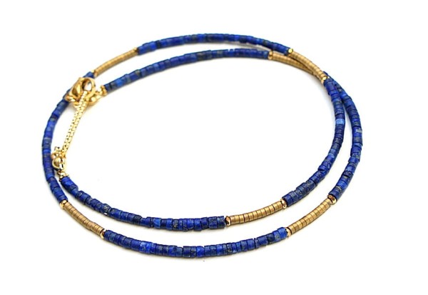 Lapis lazuli vol. 17 choker - Szlachetna kolekcja