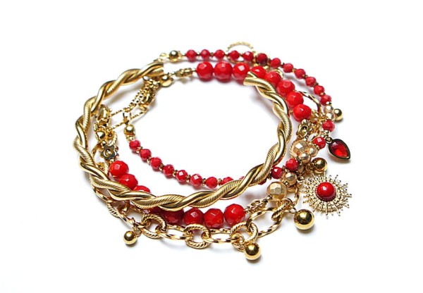 Zestaw bransoletek Koral vol. 3 - Szlachetna kolekcja