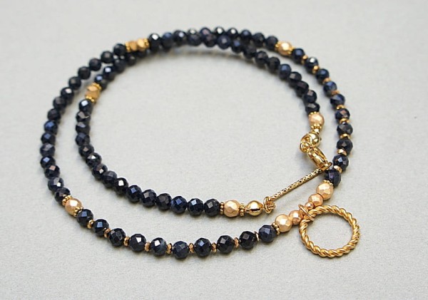 Szafiry vol. 7 /choker/ - naszyjnik /Szlachetna kolekcja/