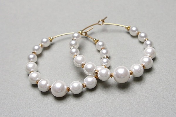 Alloys Collection - Wianki (Pearls) - kolczyki