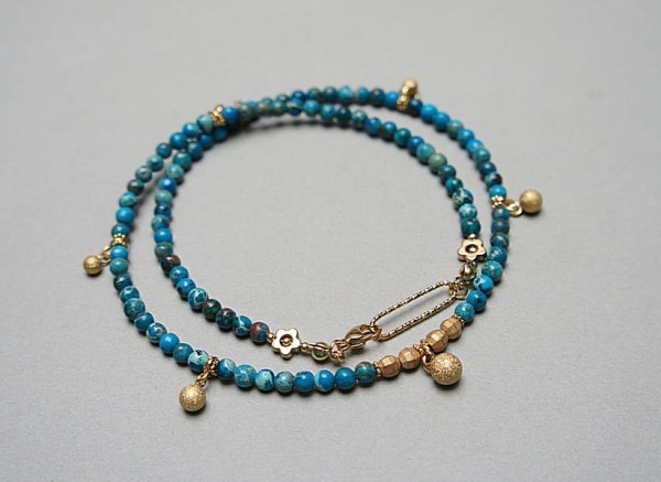 Jaspis cesarski vol. 2 /choker/ naszyjnik - Szlachetna kolekcja