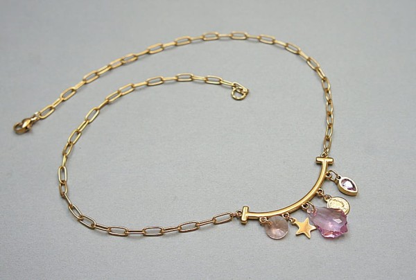 Alloys Collection /Arch -pink/- naszyjnik