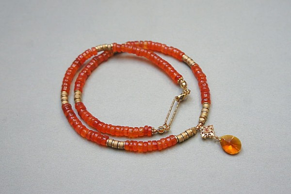 Karneol /choker/ vol. 2 naszyjnik - Szlachetna kolekcja