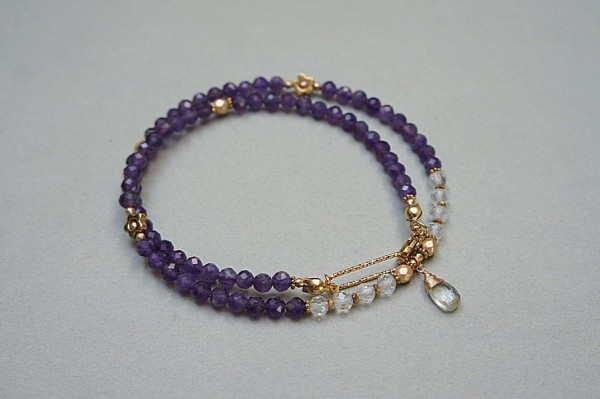 Ametysty vol. 10 /choker/ naszyjnik - Szlachetna kolekcja