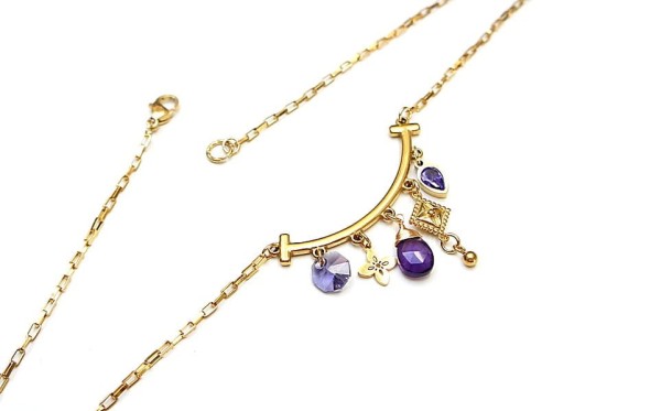 Alloys Collection /Arch - violet/- naszyjnik