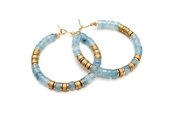 Alloys Collection Wianki (akwamaryn) vol. 2  - kolczyki