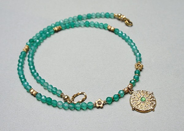 Green onyx /choker/ - Szlachetna kolekcja