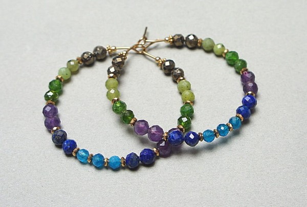 Alloys Collection Wianki (Pawie oczko) - kolczyki