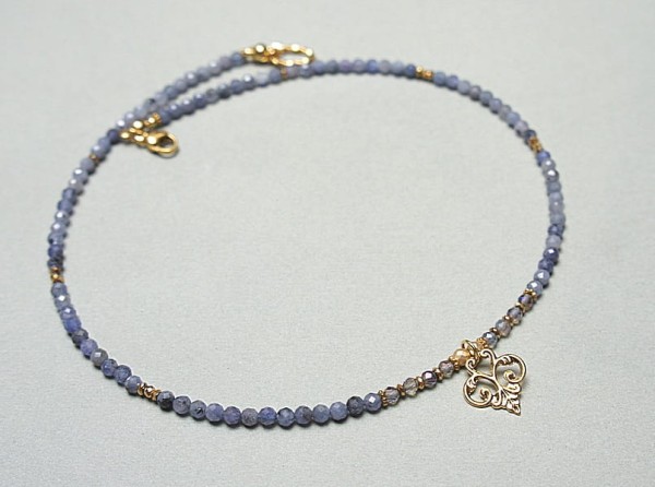 Tanzanit choker - Szlachetna kolekcja /22.07.24/