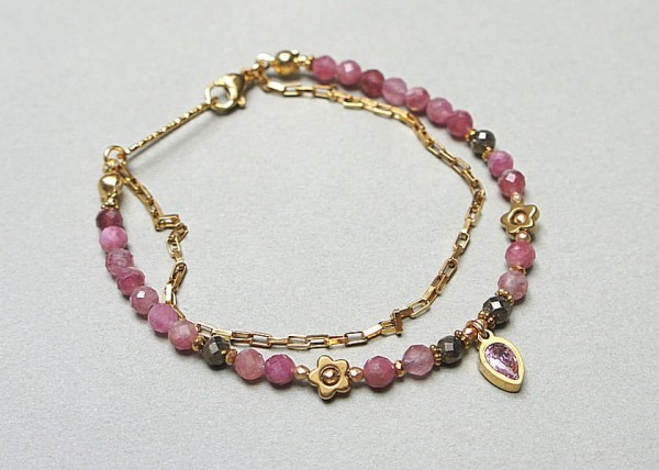 Turmaliny różowe vol. 2 /bransoletka/ szlachetna kolekcja