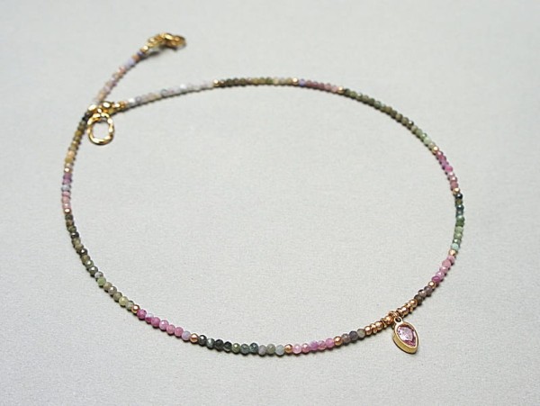 Turmaliny /choker/ vol. 25 naszyjnik - Szlachetna kolekcja