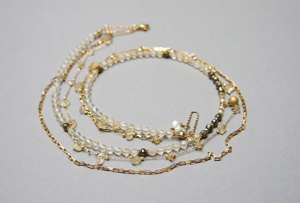 Triple - Cytryn /naszyjnik/ - Szlachetna kolekcja