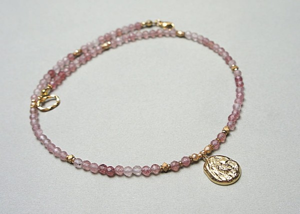 Kwarc strawberry vol. 2 /choker/ 28.07.24 - Szlachetna kolekcja