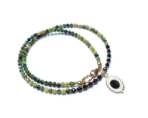 Nefryt vol. 2 /choker/ naszyjnik /28.07.24/ - Szlachetna kolekcja