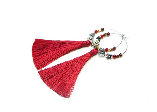 Alloys Collection /boho/ szkarłat vol 8 - kolczyki