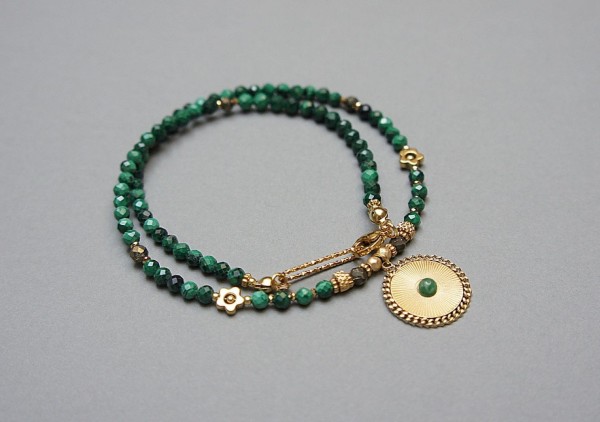 Malachity choker vol. 7 naszyjnik - Szlachetna kolekcja