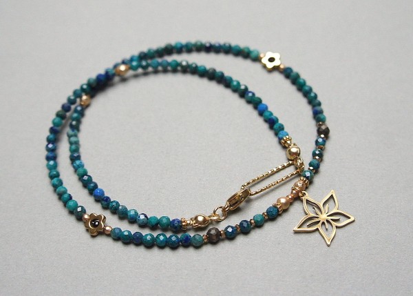 Chryzokola vol. 5 /choker/ - naszyjnik - Szlachetna kolekcja