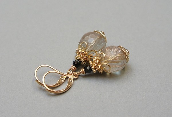 Jajeczka Faberge  - kolczyki