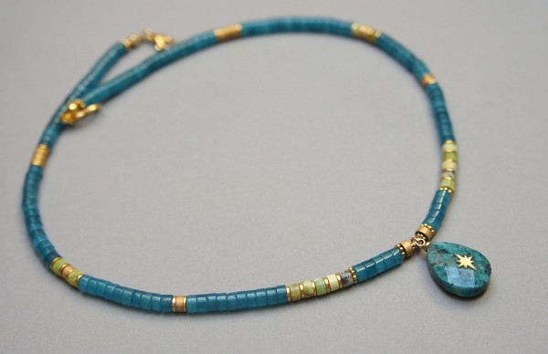 Jadeit morski /choker/ - Szlachetna kolekcja