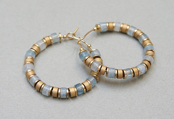 Alloys Collection Wianki (akwamaryn) vol. 3 - kolczyki