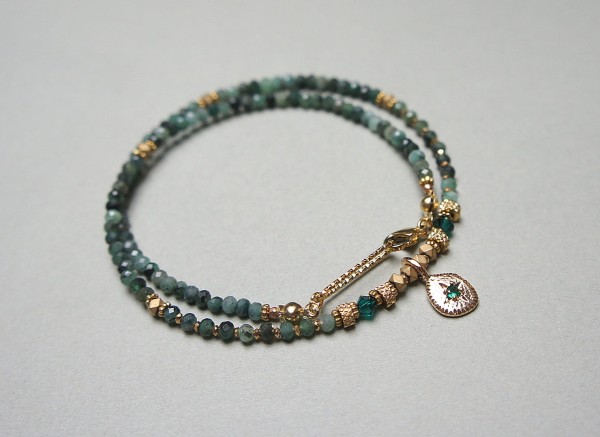 Szmaragdy vol. 8 choker - naszyjnik - Szlachetna kolekcja