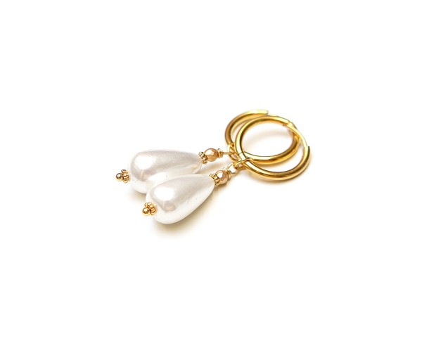 Pearls [white] perły vol. 22 - kolczyki