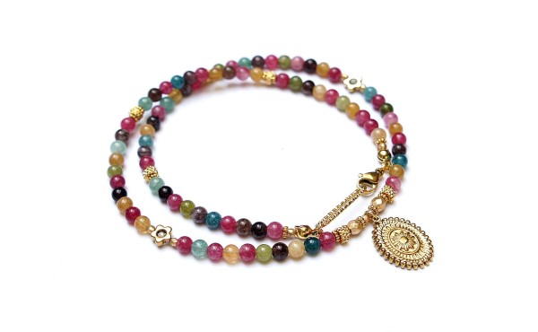 Candy - agaty /choker/ - naszyjnik - Szlachetna kolekcja