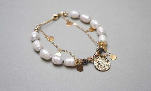 Pearls /white/ perły naturalne vol. 11 /06.05.25/ - bransoletka