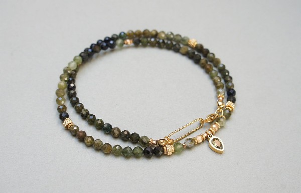 Turmaliny zielone /choker/ vol. 38 /28.04.25/ - Szlachetna kolekcja